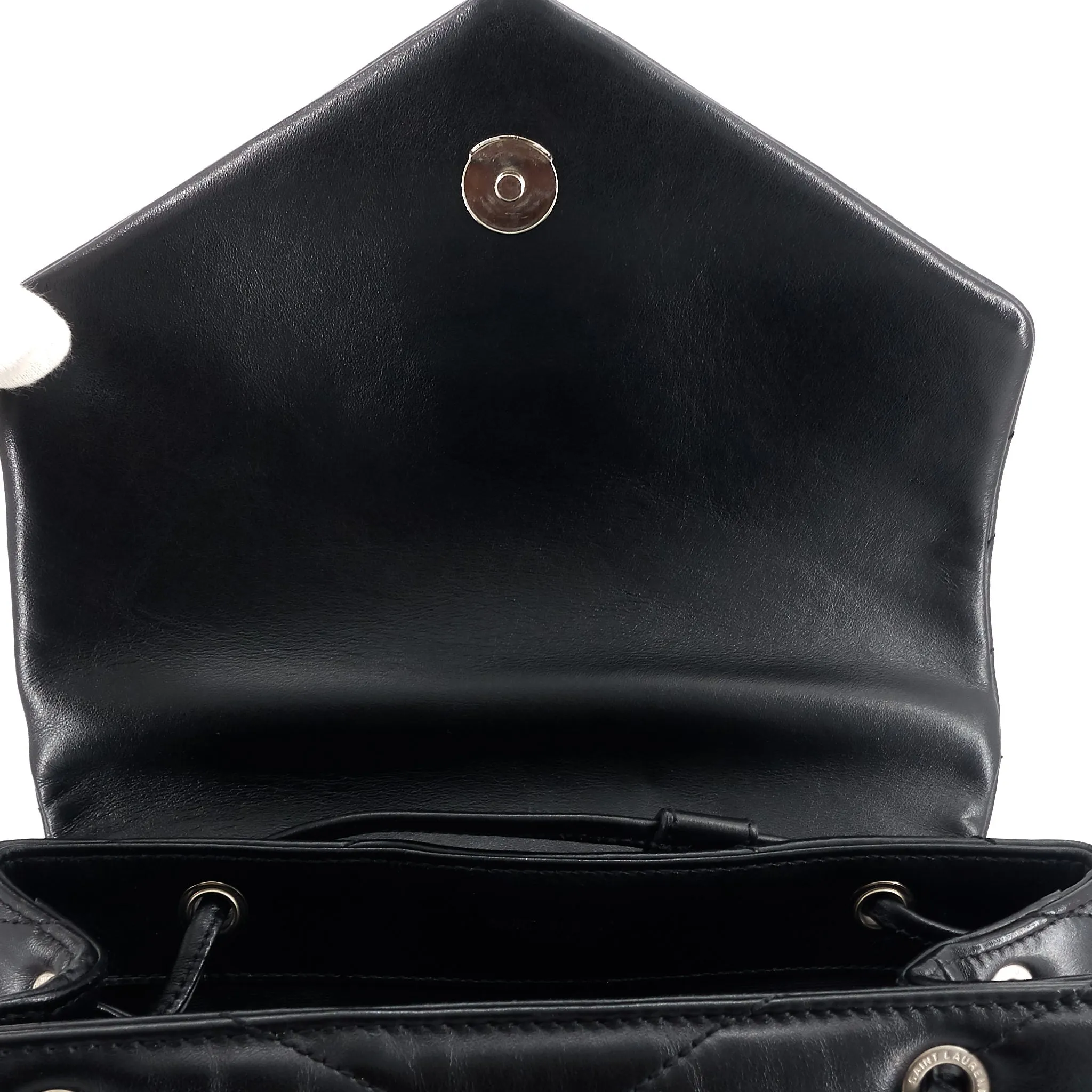 Sac à dos Saint Laurent Loulou Medium Monogram Matelasse Chevron en cuir