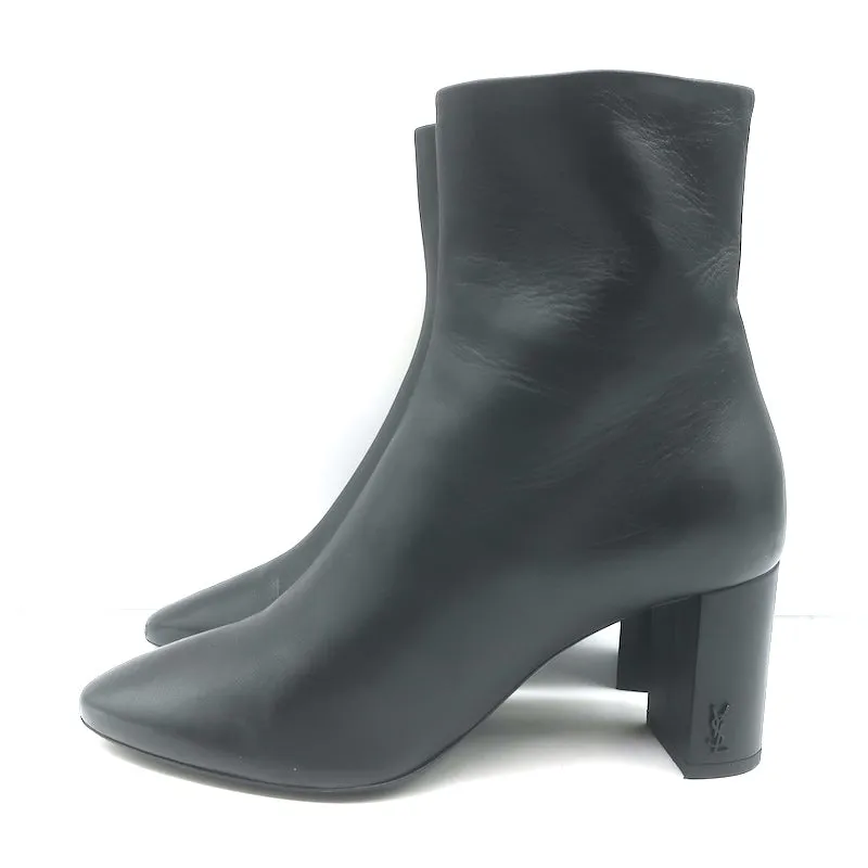 Bottes cheville Lou Saint Laurent en cuir noir taille 36