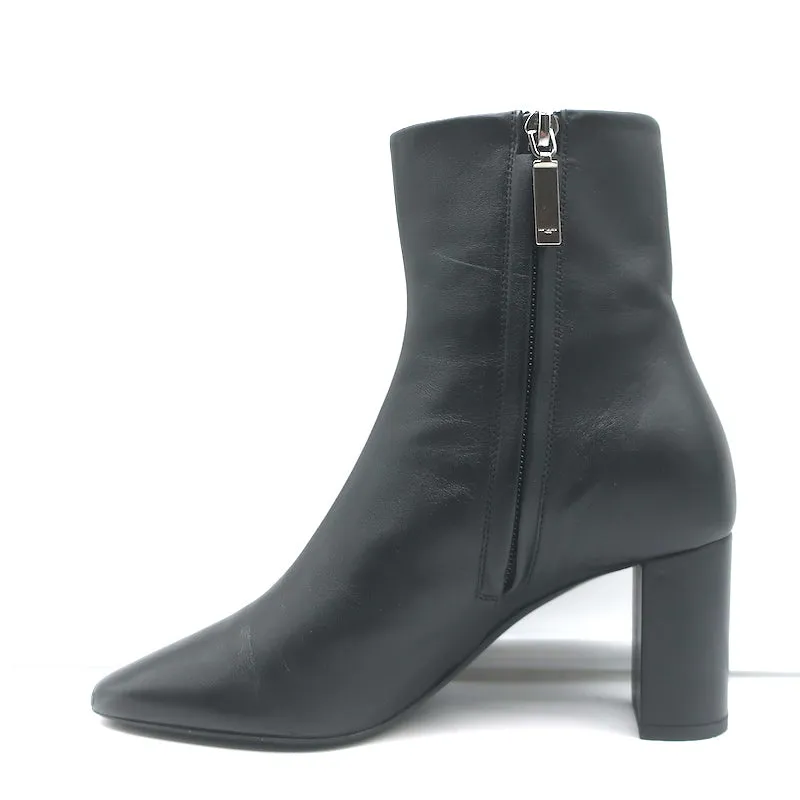 Bottes cheville Lou Saint Laurent en cuir noir taille 36