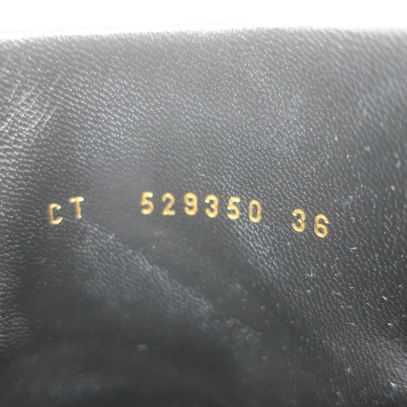 Bottes cheville Lou Saint Laurent en cuir noir taille 36
