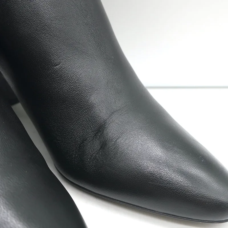 Bottes cheville Lou Saint Laurent en cuir noir taille 36