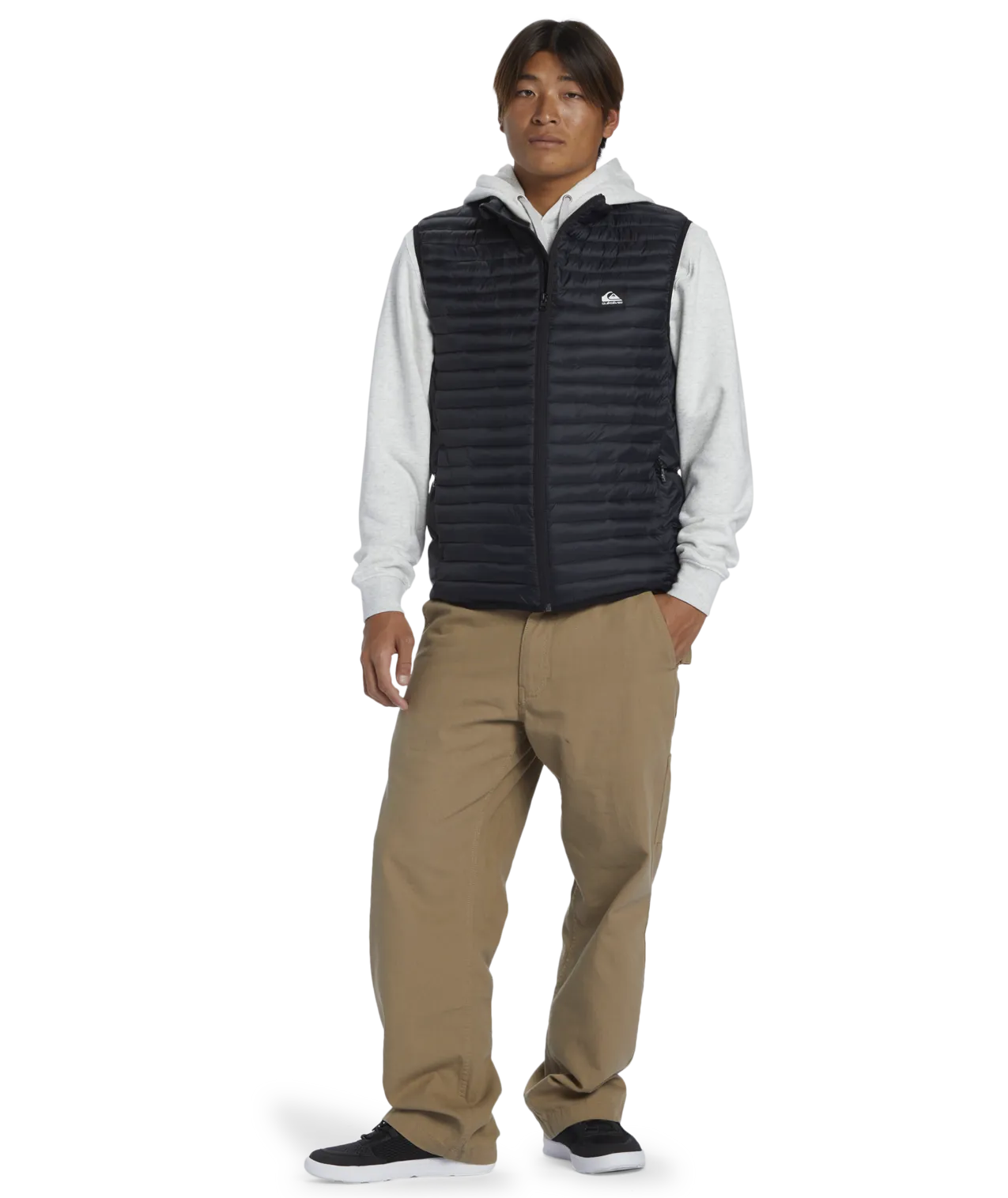 Gilet à écailles en noir