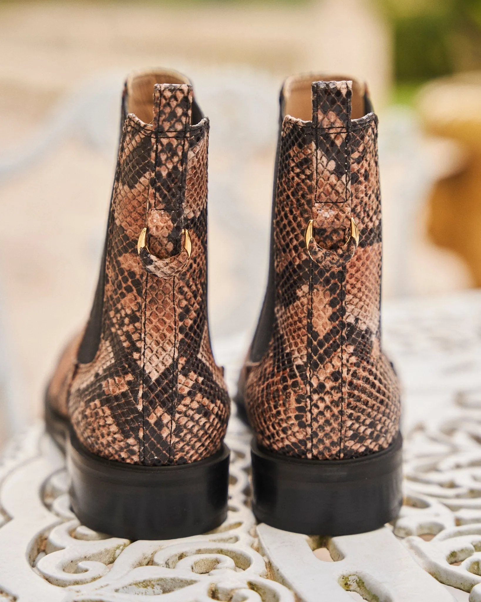 Bottes Chelsea en Simili-Cuir Vegan Secret | Serpent
