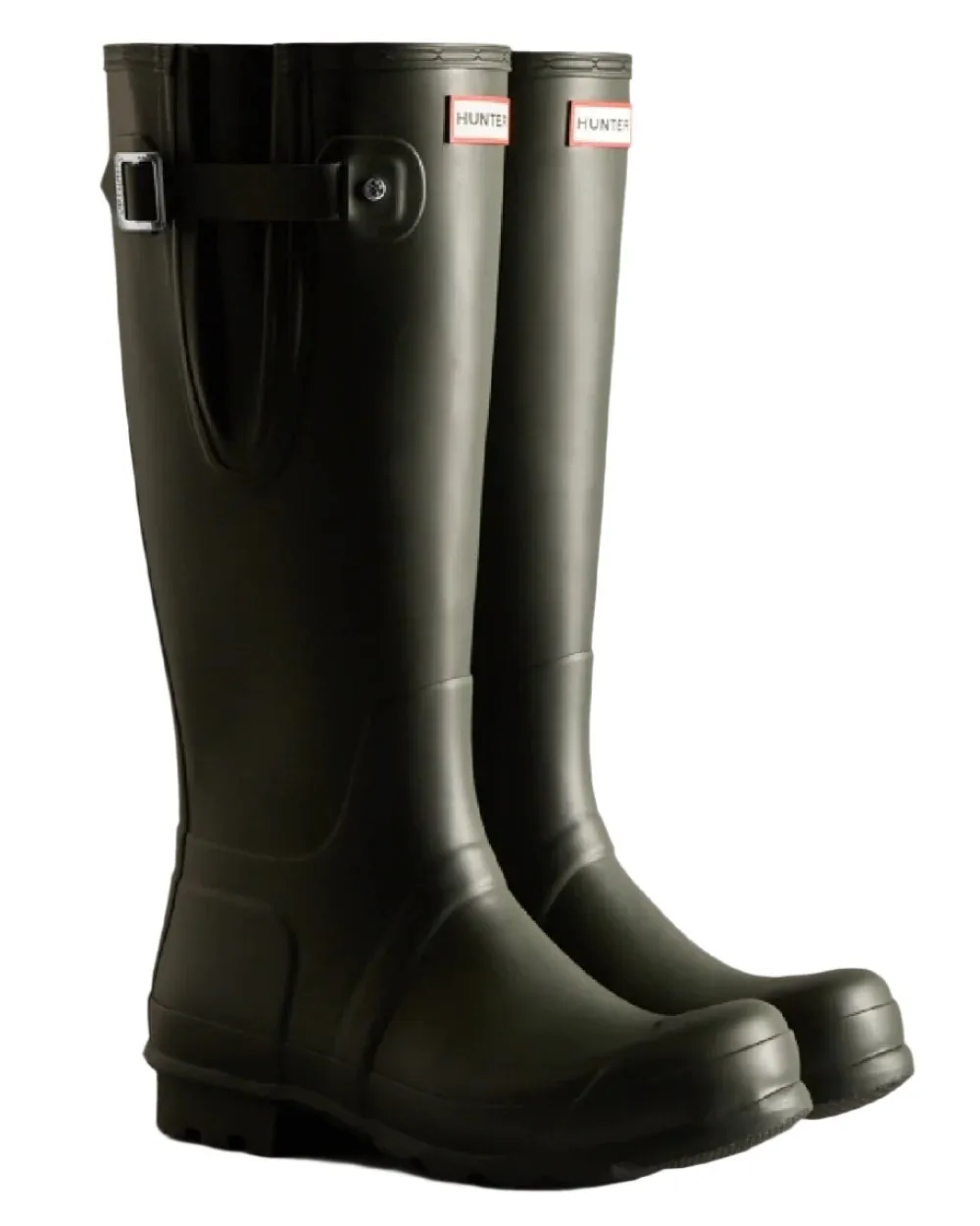 Bottes en caoutchouc Hunter pour hommes, hautes avec réglage latéral