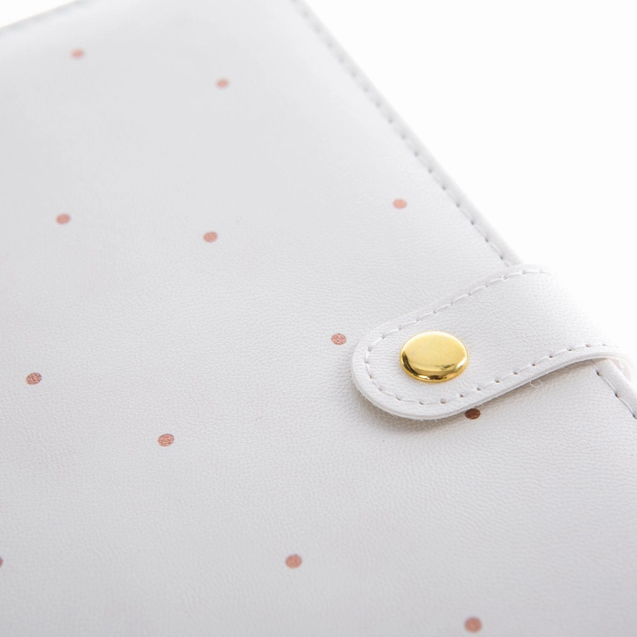 Snap Journal - Pearl With Rose Gold Dots