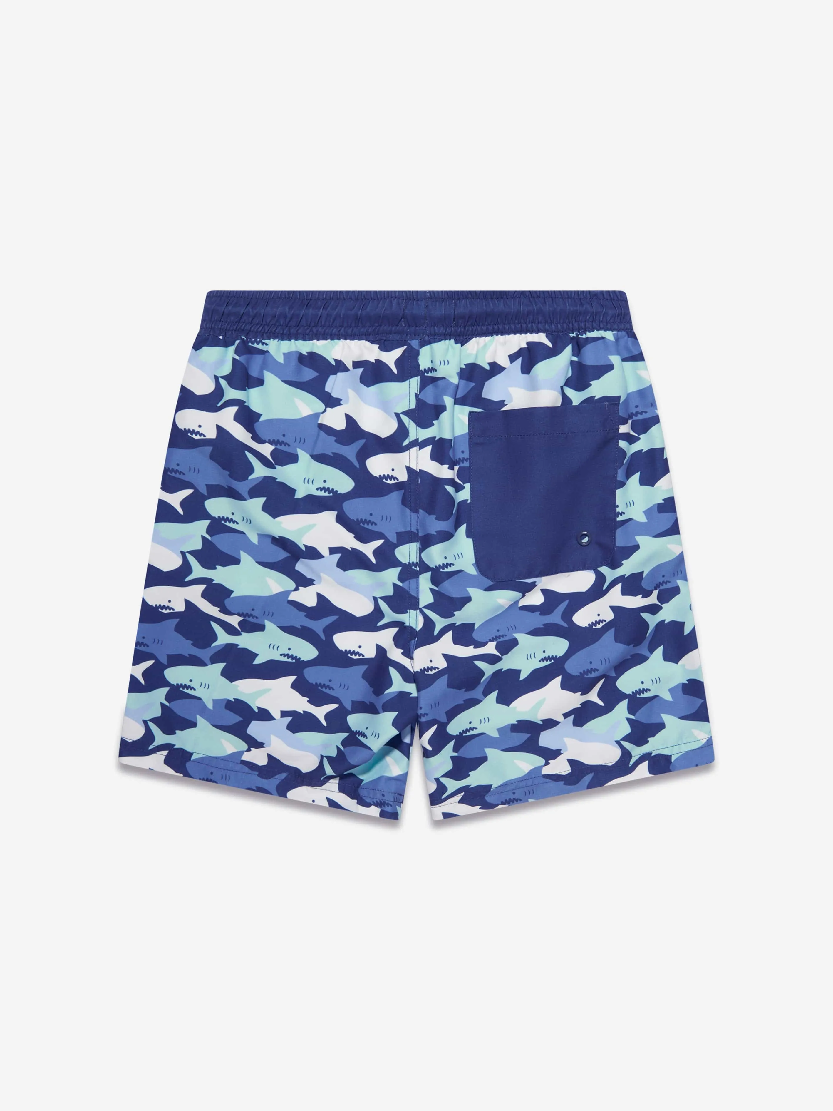 Soli Swim Shorts de Bain Garçon Requin (UPF50 ) en Bleu