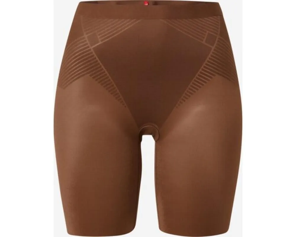 Spanx Thinstincts 2.0 Shorts Mi-Cuisses Femme 1X Marron Châtaigne Stretch ERK746
