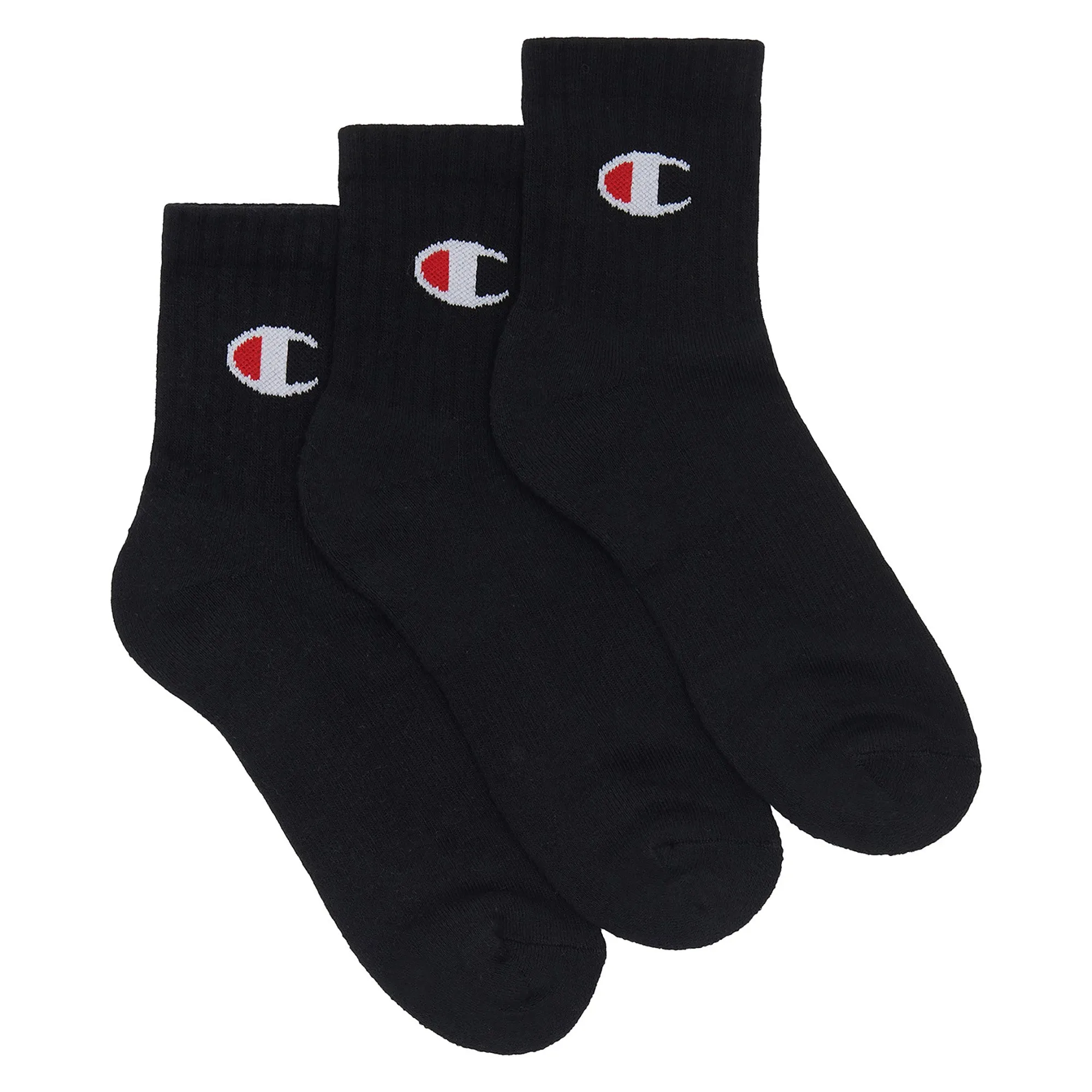 Chaussettes Crew Quart de Logo Sport C (Lot de 3)