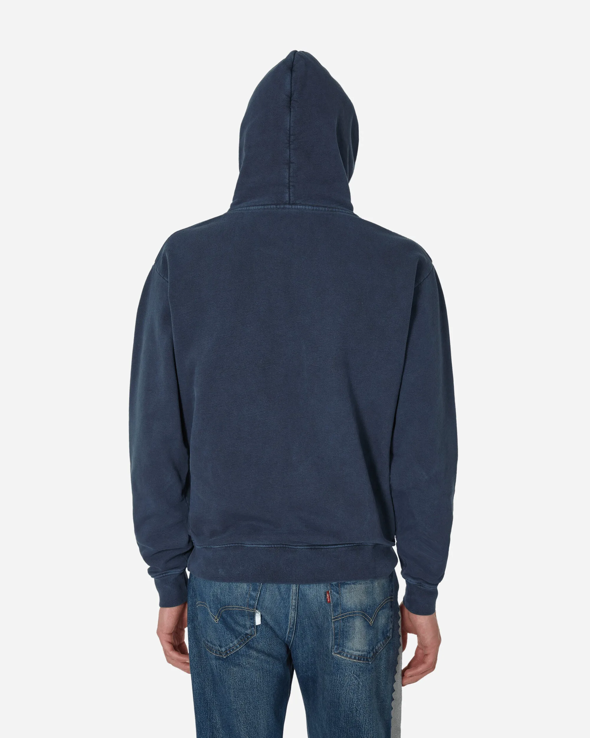 Sweat à capuche sport vintage bleu marine
