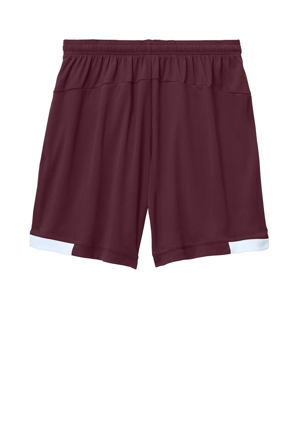 Short Homme Sport-Tek Club Évacuation de l'Humidité - Marron/Blanc