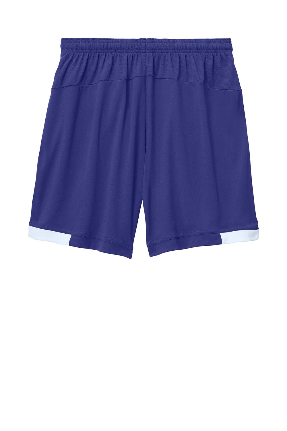 Short Homme Sport-Tek Club à Évacuation de l'Humidité - Violet/Blanc
