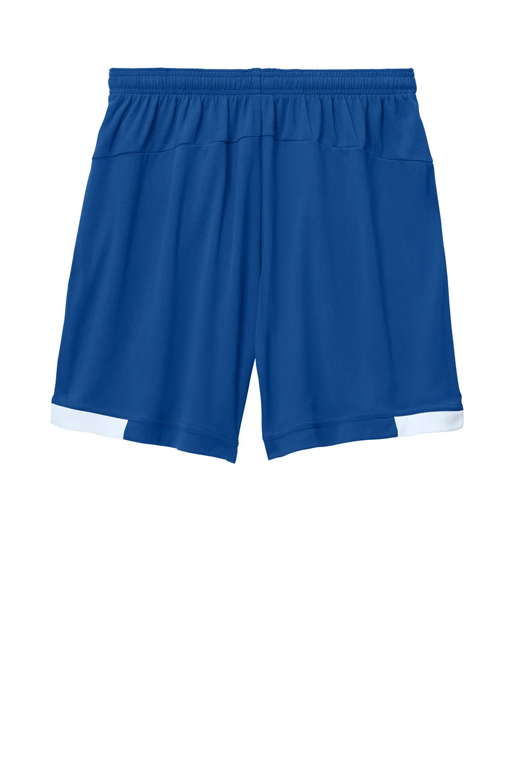 Sport-Tek Shorts Homme Club Évacuation de l'Humidité - Bleu Royal Véritable/Blanc Vêtements Sport-Tek