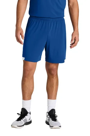 Sport-Tek Mens Club Moisture Wicking Shorts - True Royal Blue/White Clothing Sport-Tek