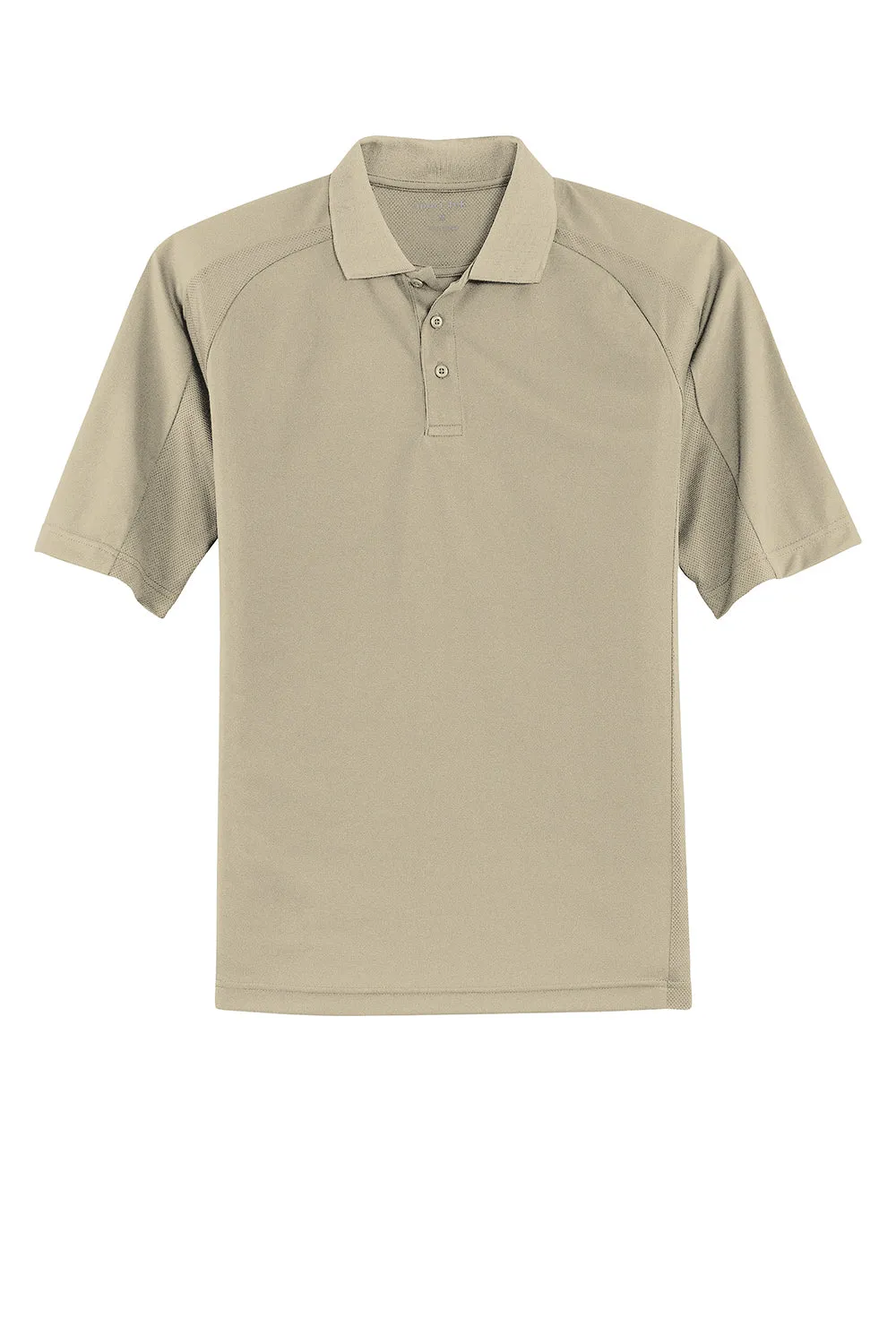Polo Sport-Tek Hommes à Manches Courtes en Dri-Mesh Respirant - Vêtements Sandstone Sport-Tek