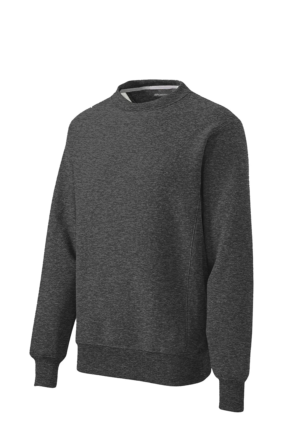 Sport-Tek Sweat-shirt à col rond en polaire pour homme - Gris graphite chiné Vêtements Sport-Tek