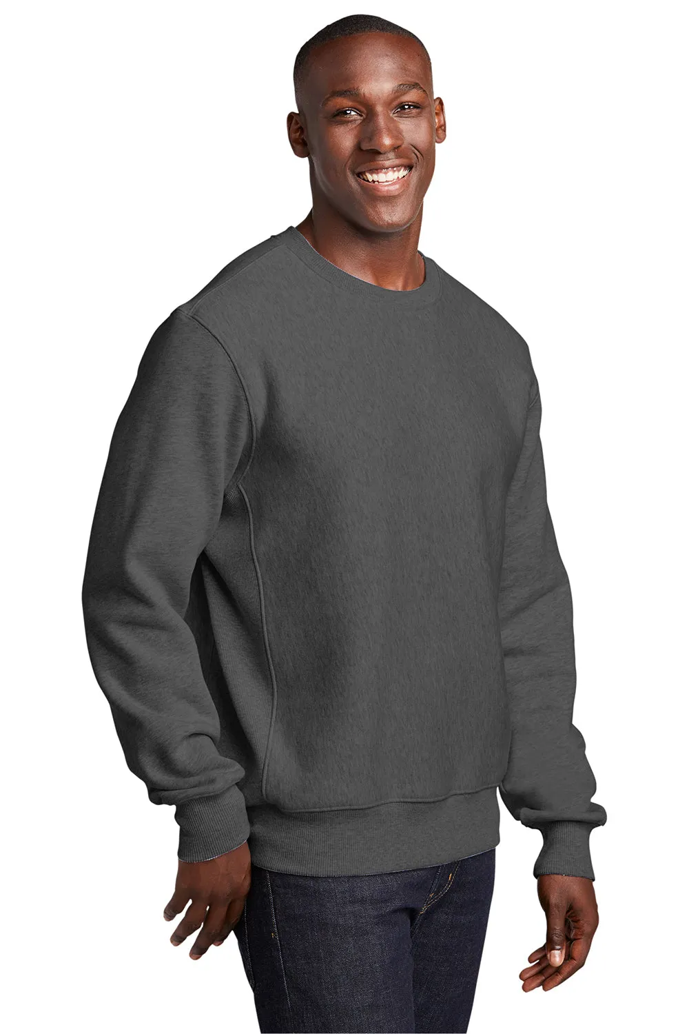 Sport-Tek Sweat-shirt à col rond en polaire pour homme - Gris graphite chiné Vêtements Sport-Tek