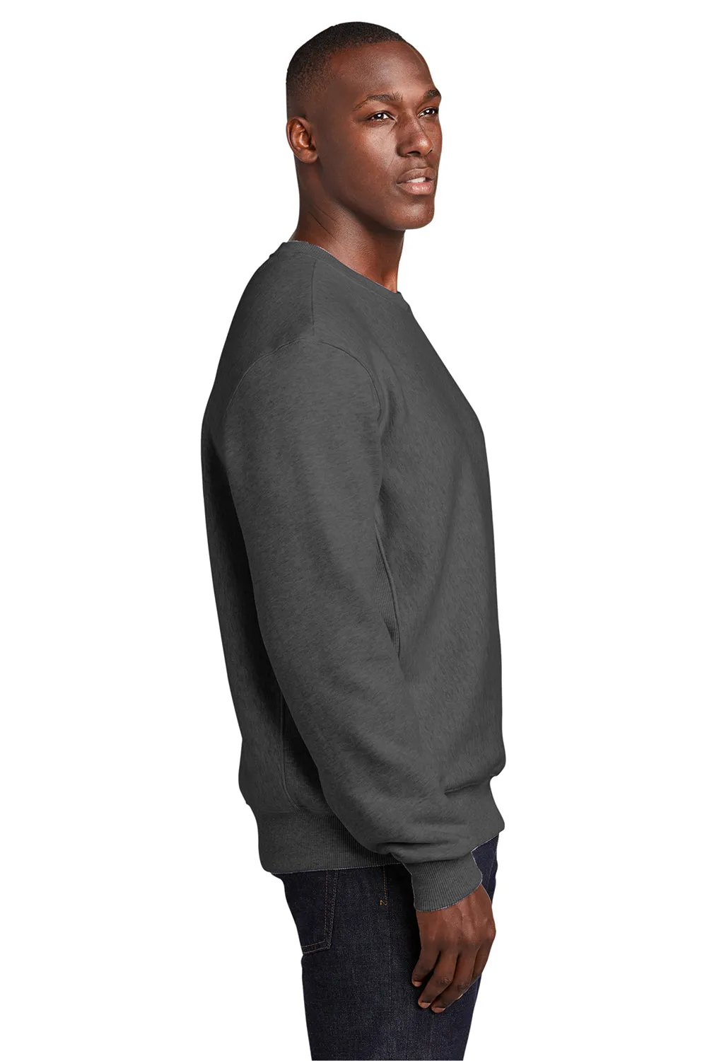 Sport-Tek Sweat-shirt à col rond en polaire pour homme - Gris graphite chiné Vêtements Sport-Tek