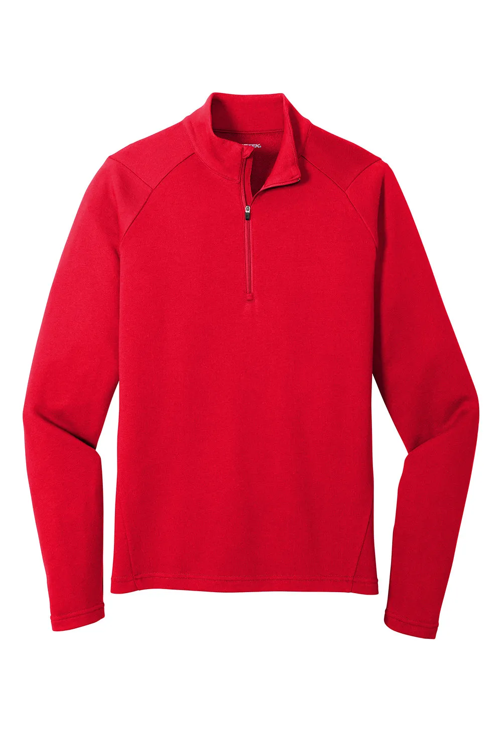 Sport-Tek Sweat-shirt à capuche 1/4 zip pour hommes en French Terry - Vêtements Rouge Véritable Sport-Tek