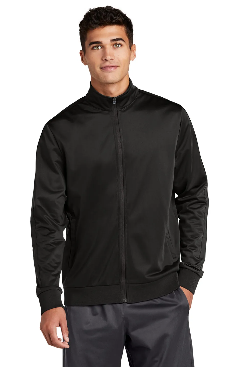 Veste de sport Sport-Tek pour homme à fermeture éclair complète - Noir