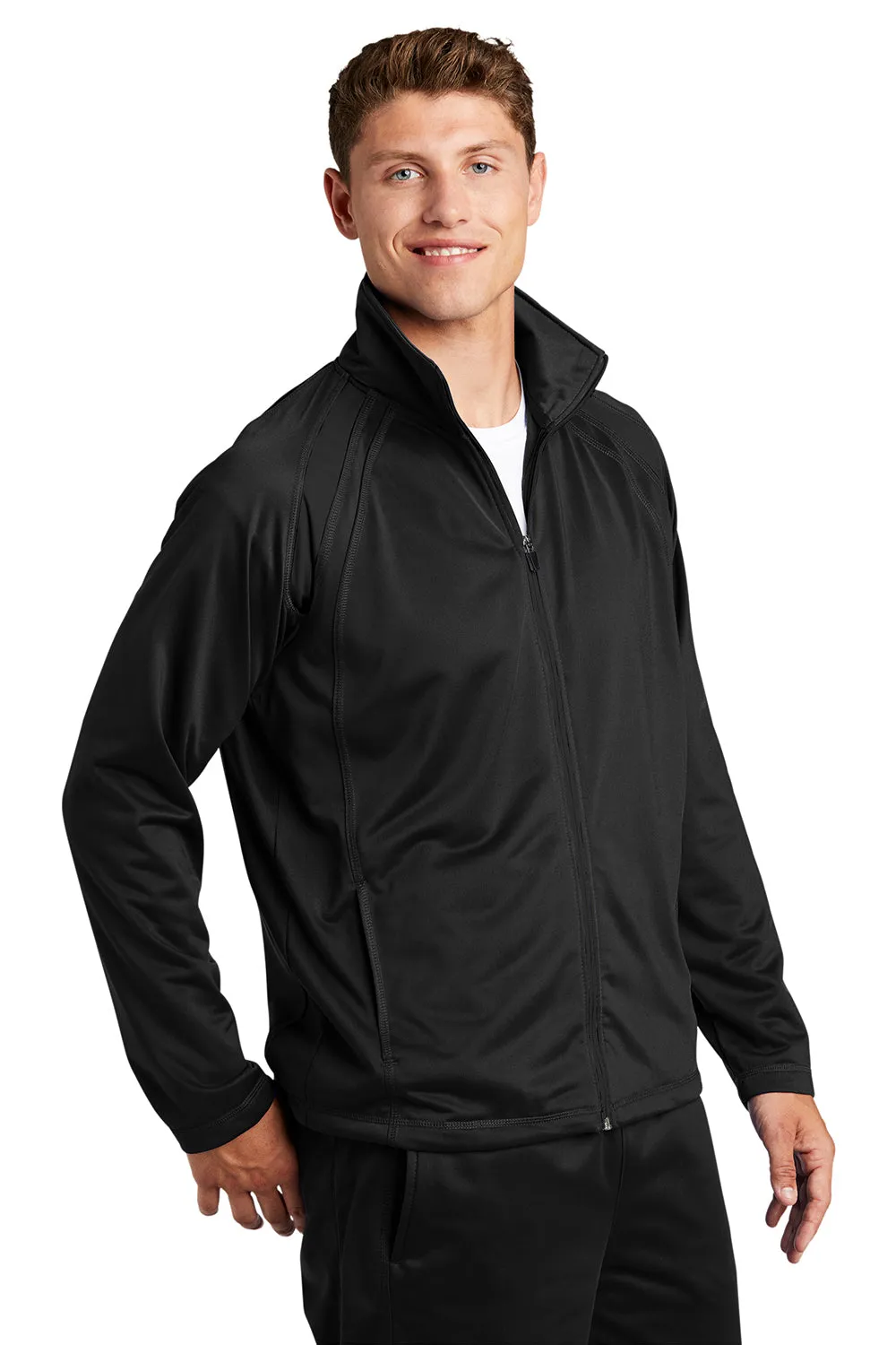 Veste de survêtement Sport-Tek pour homme à fermeture éclair complète - Noir