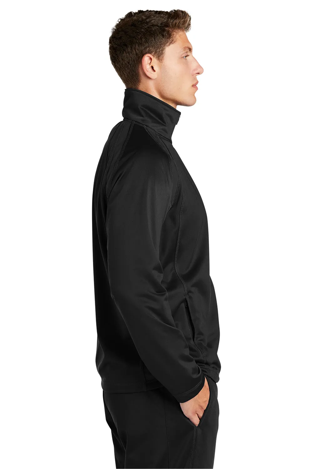 Veste de survêtement Sport-Tek pour homme à fermeture éclair complète - Noir