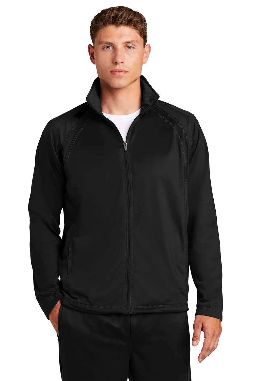 Veste de survêtement Sport-Tek pour homme à fermeture éclair complète - Noir
