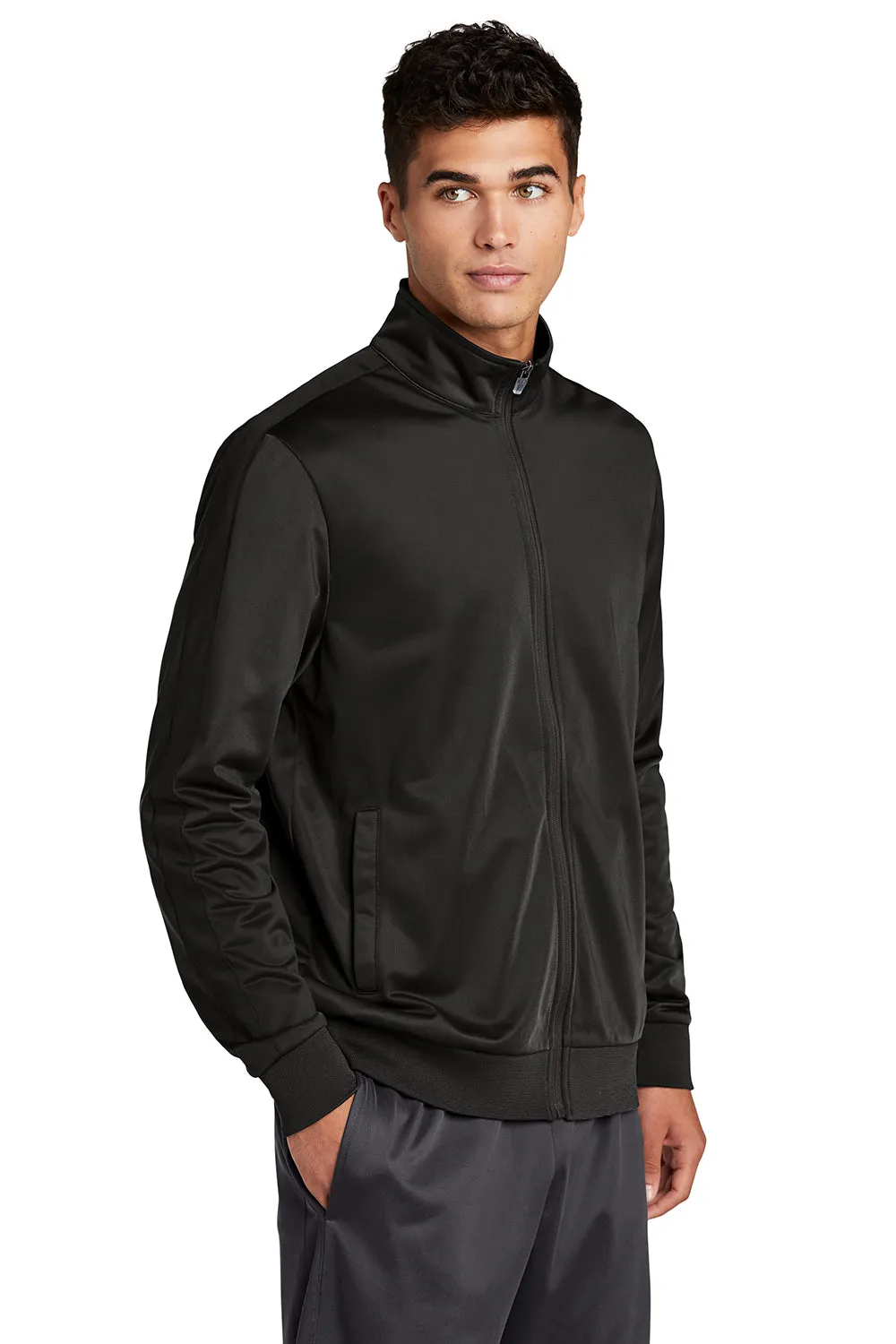 Veste de sport Sport-Tek pour homme à fermeture éclair complète - Noir