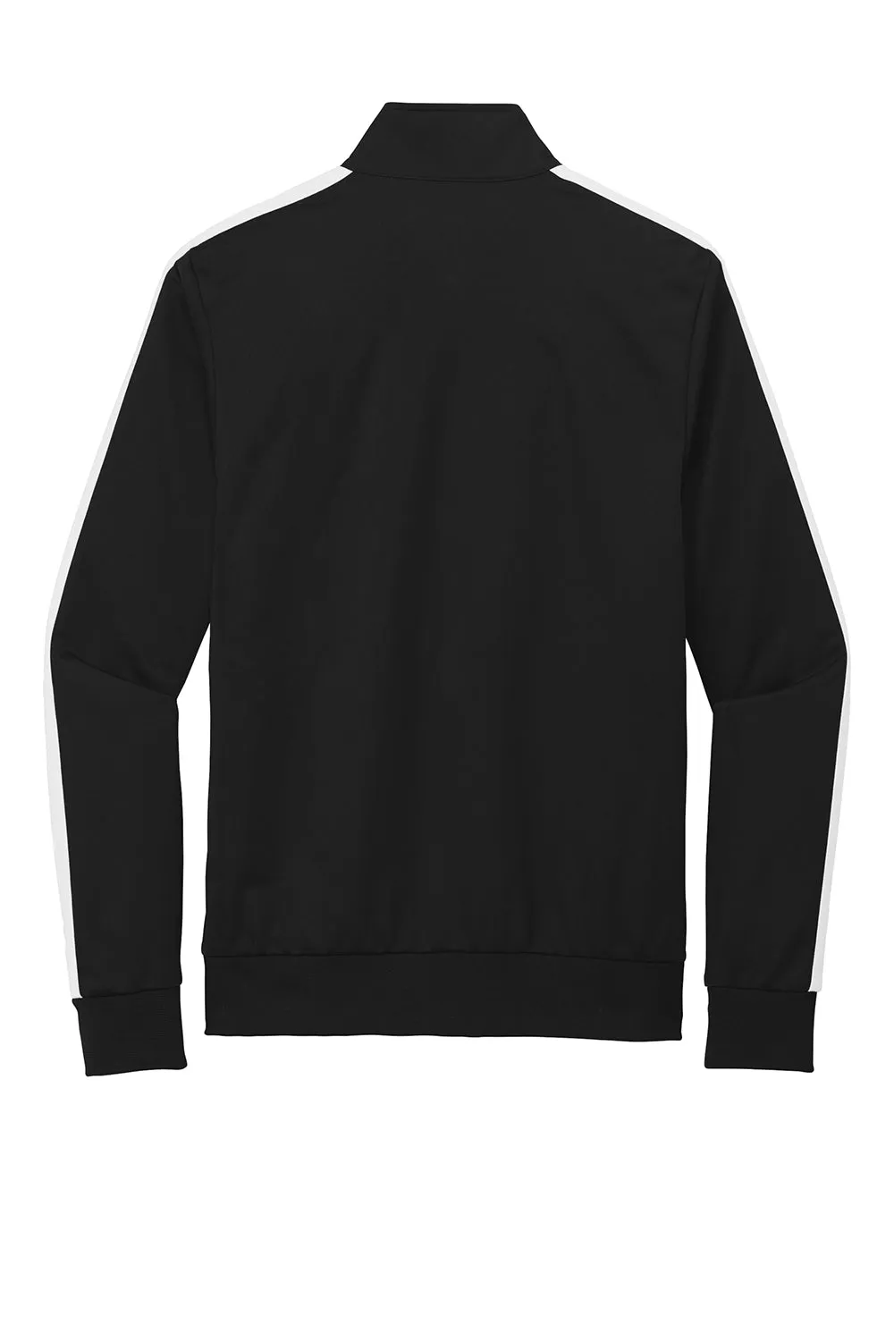 Veste de survêtement Sport-Tek pour homme à fermeture éclair complète - Noir/Blanc