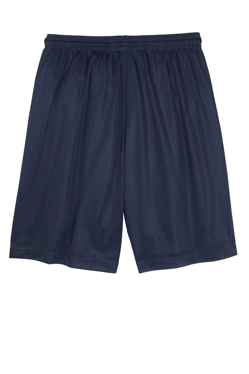 Sport-Tek Shorts Classiques en Maille pour Homme à Évacuation d'Humidité - Bleu Marine Véritable - Liquidation