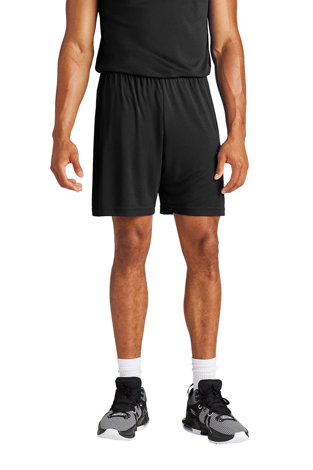 Sport-Tek Shorts de Sport Hommes Concurrence à Évacuation d'Humidité - Noir