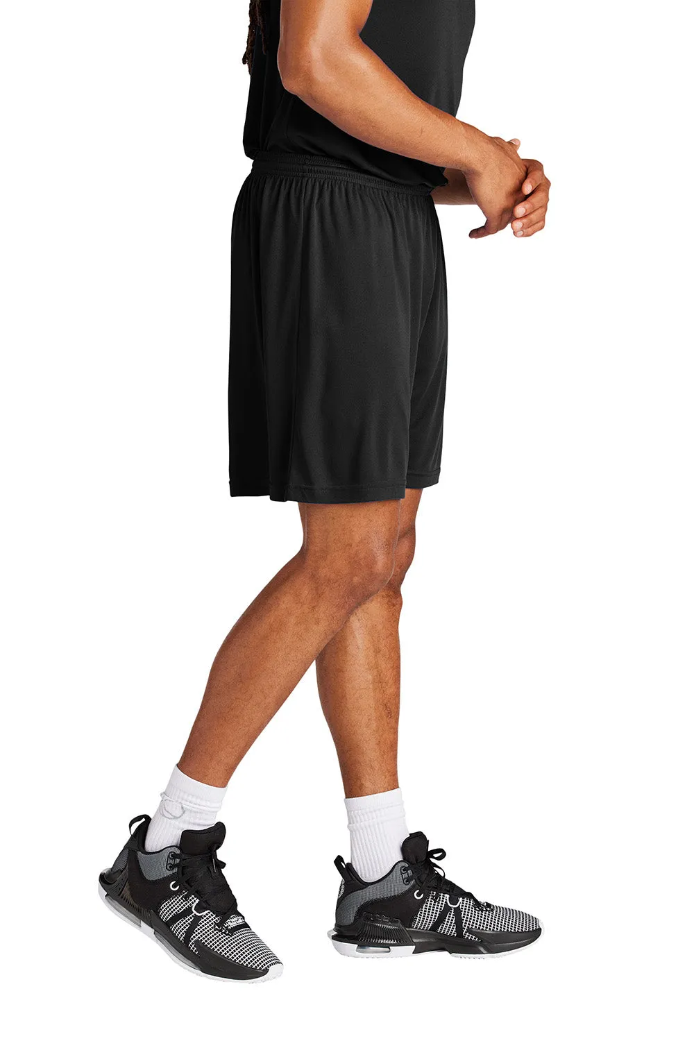 Sport-Tek Shorts de Sport Hommes Concurrence à Évacuation d'Humidité - Noir