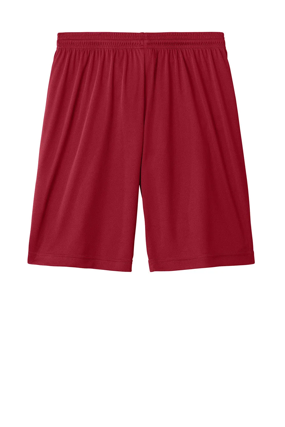 Sport-Tek Shorts de Sport Hommes à Évacuation d'Humidité Compétiteur - Rouge Foncé