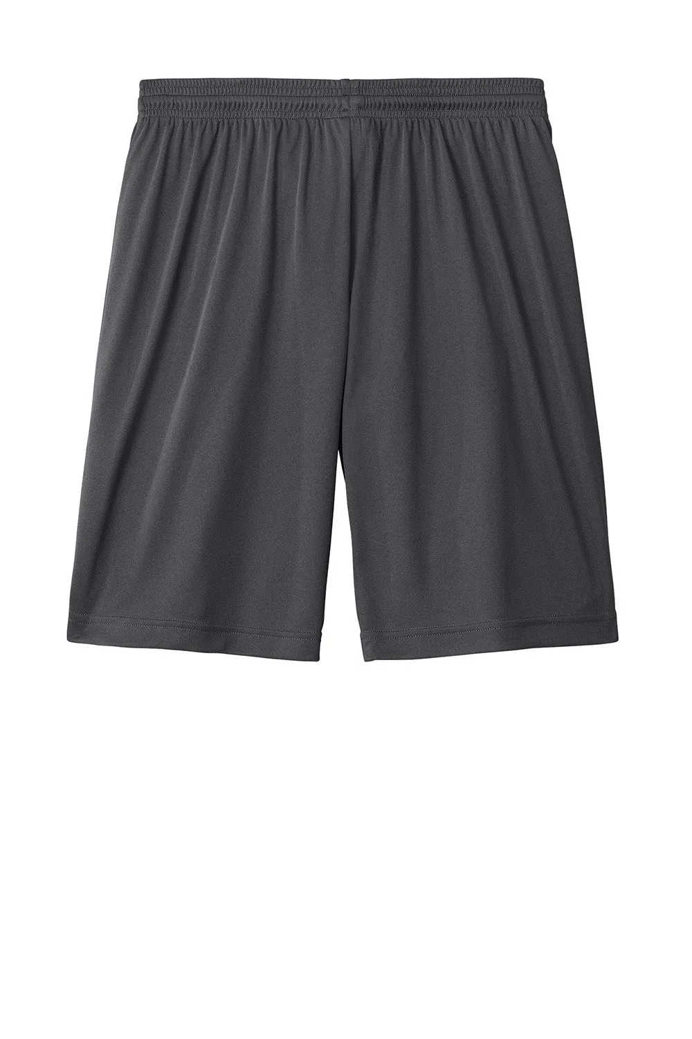 Sport-Tek Shorts de Sport Hommes Concurrence Évacuant l'Humidité - Gris Fer