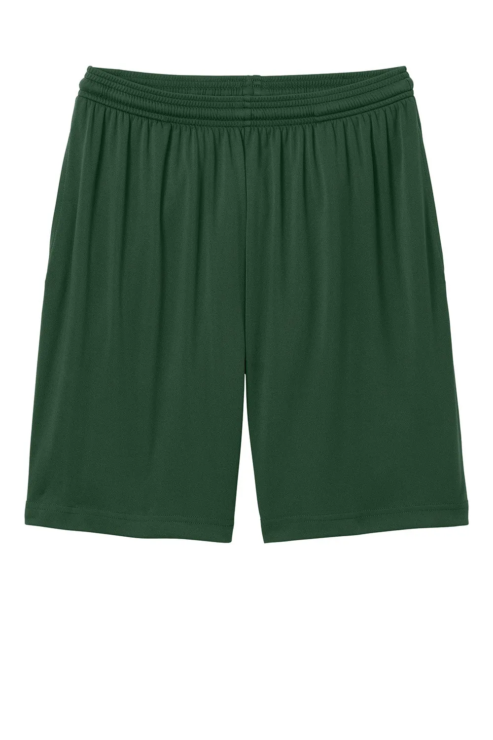 Sport-Tek Shorts de Sport pour Hommes à Évacuation de l'Humidité avec Poches - Vert Forêt