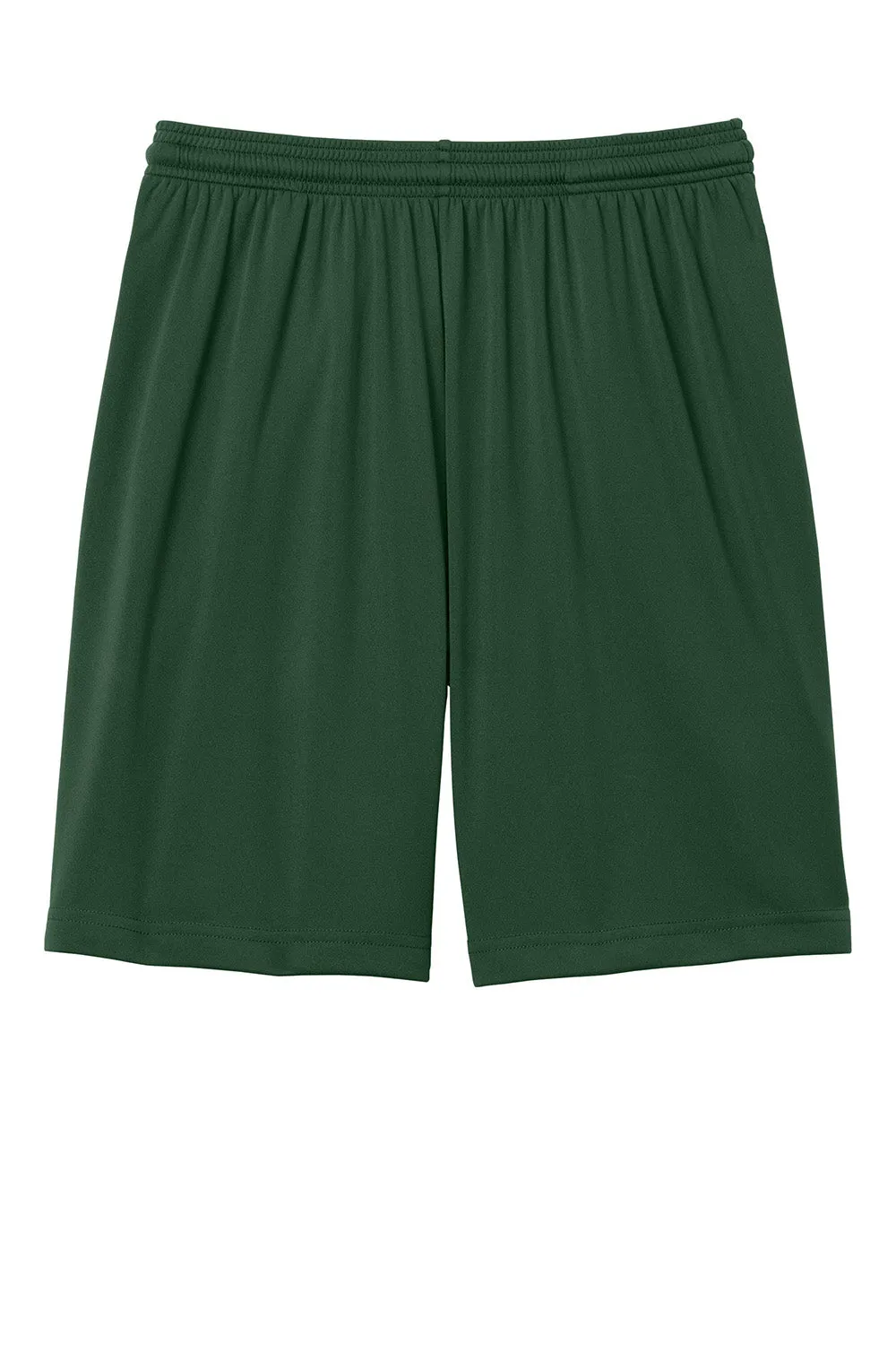 Sport-Tek Shorts de Sport pour Hommes à Évacuation de l'Humidité avec Poches - Vert Forêt
