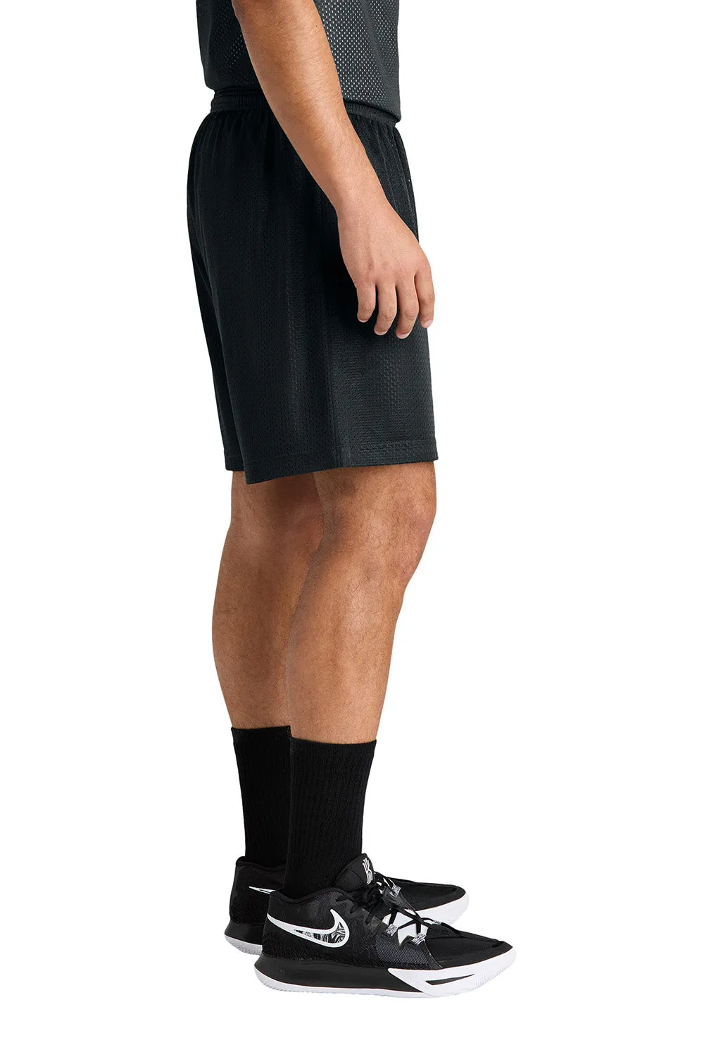 Sport-Tek Shorts de Sport pour Hommes en Maille Respirante - Noir