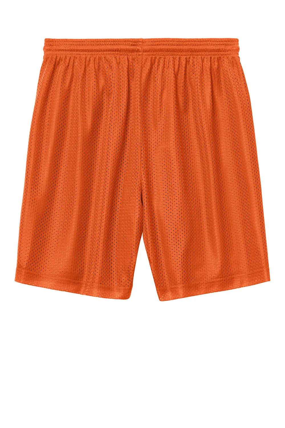 Sport-Tek Shorts de Sport en Maille pour Hommes à Évacuation d'Humidité - Orange Foncé