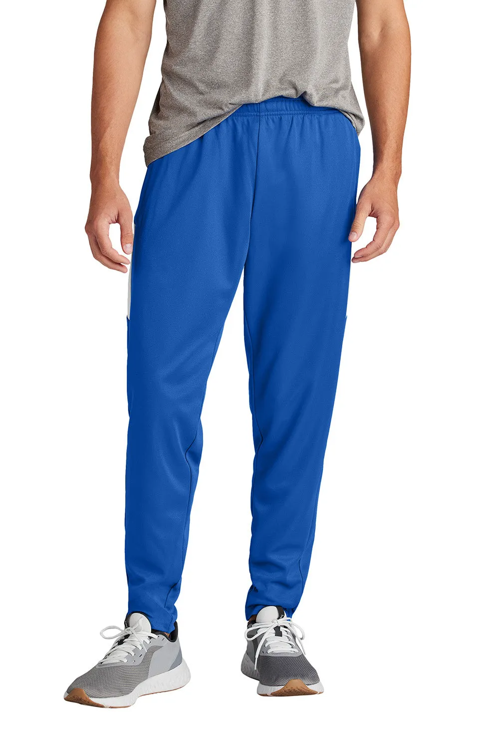 Pantalon de voyage pour homme Sport-Tek à évacuation de l'humidité avec poches - Bleu royal véritable/Blanc