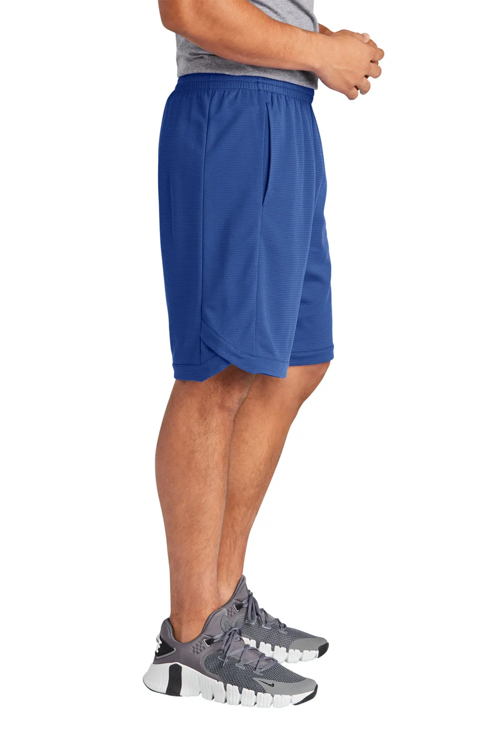 Sport-Tek Shorts de Position PosiCharge pour Homme avec Poches - Bleu Royal Véritable