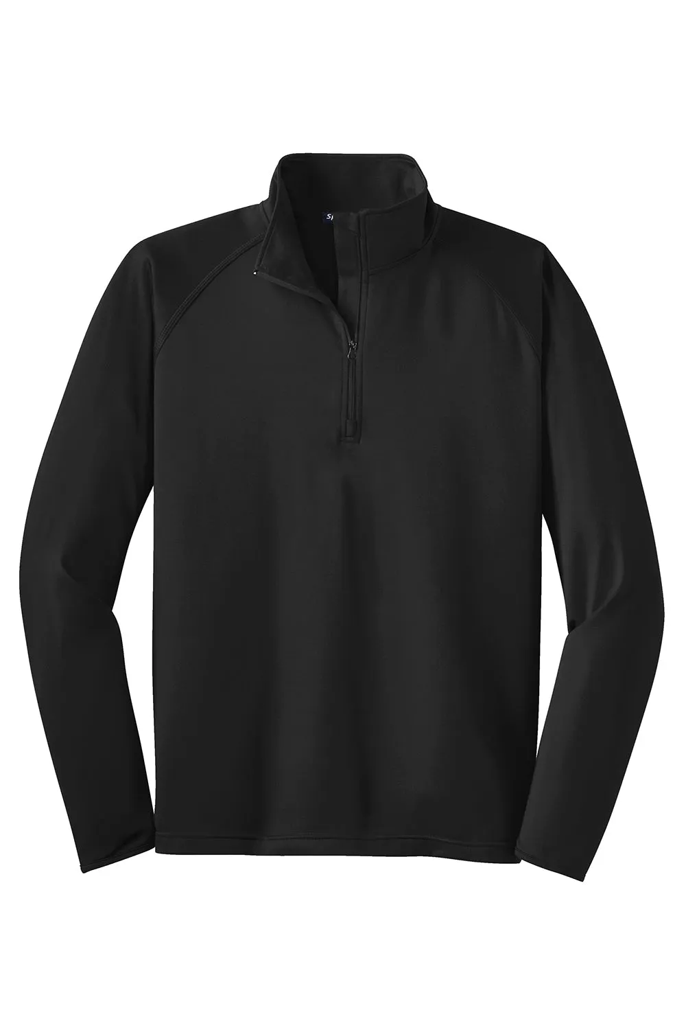 Sport-Tek Sweat-shirt Homme Sport-Wick à col 1/4 zip évacuant l'humidité - Noir