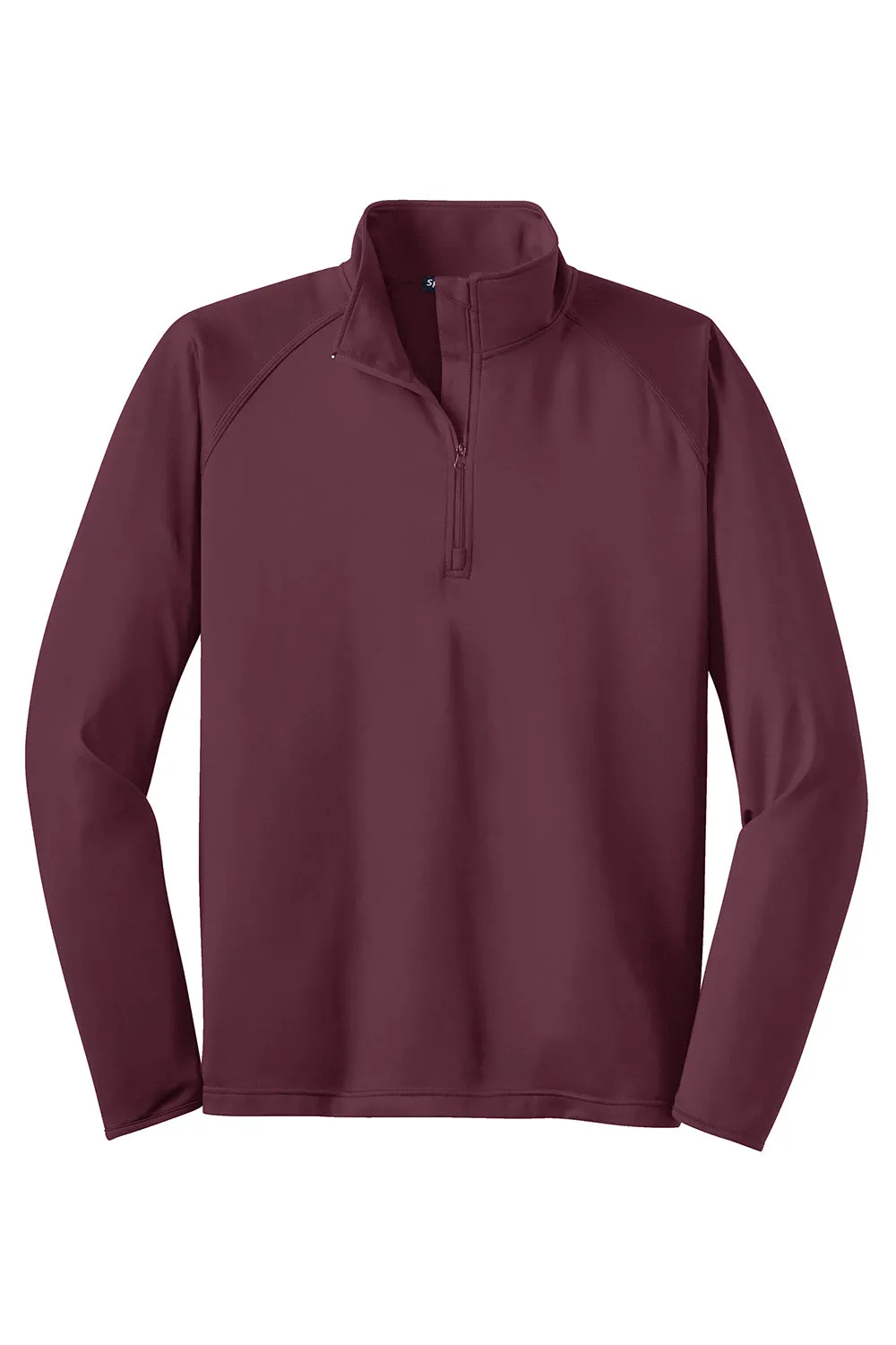 Sport-Tek Sweat-shirt Homme Sport-Wick à évacuation de l'humidité avec fermeture 1/4 - Marron