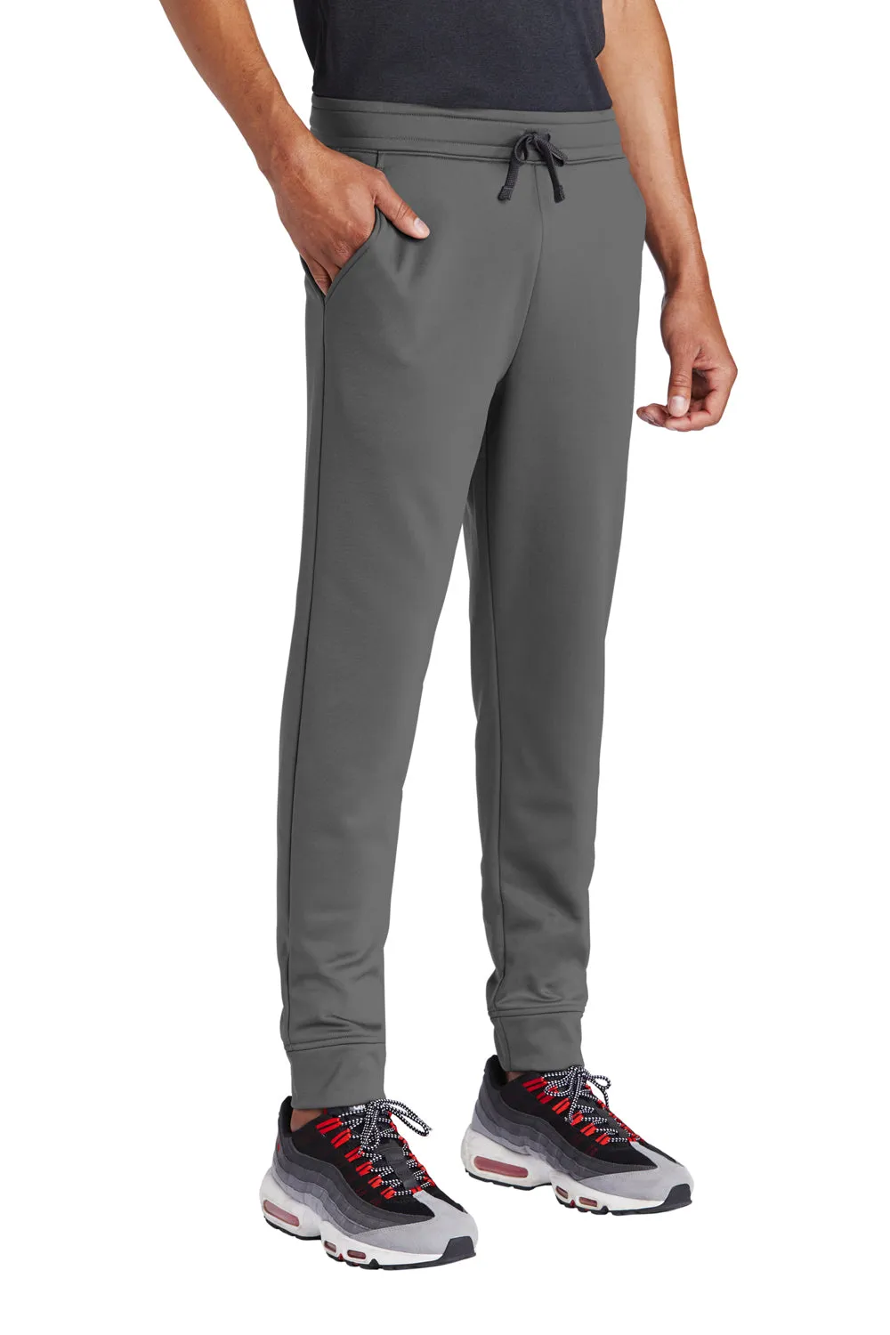 Pantalon de jogging Sport-Tek pour homme en polaire respirante avec poches - Gris fumé foncé