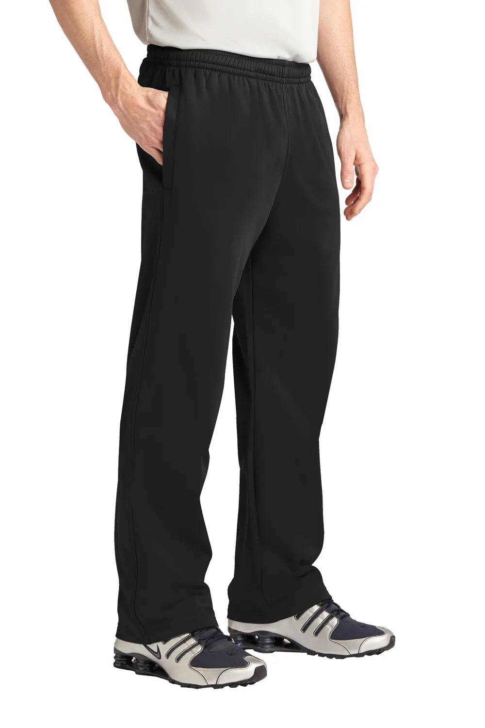 Pantalon de survêtement Sport-Tek pour homme en polaire absorbante avec poches - Noir
