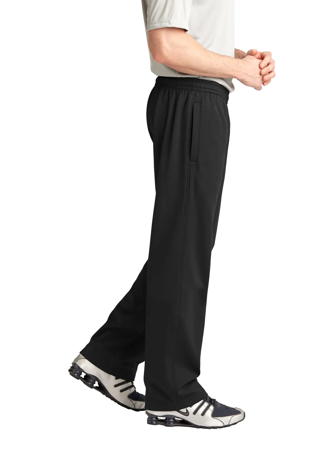 Pantalon de survêtement Sport-Tek pour homme en polaire absorbante avec poches - Noir