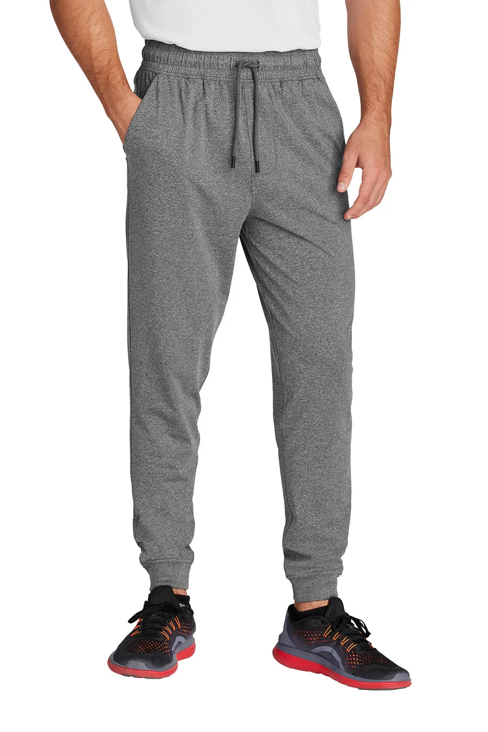 Pantalon de jogging Sport-Wick pour homme Sport-Tek avec poches - Gris charbon chiné