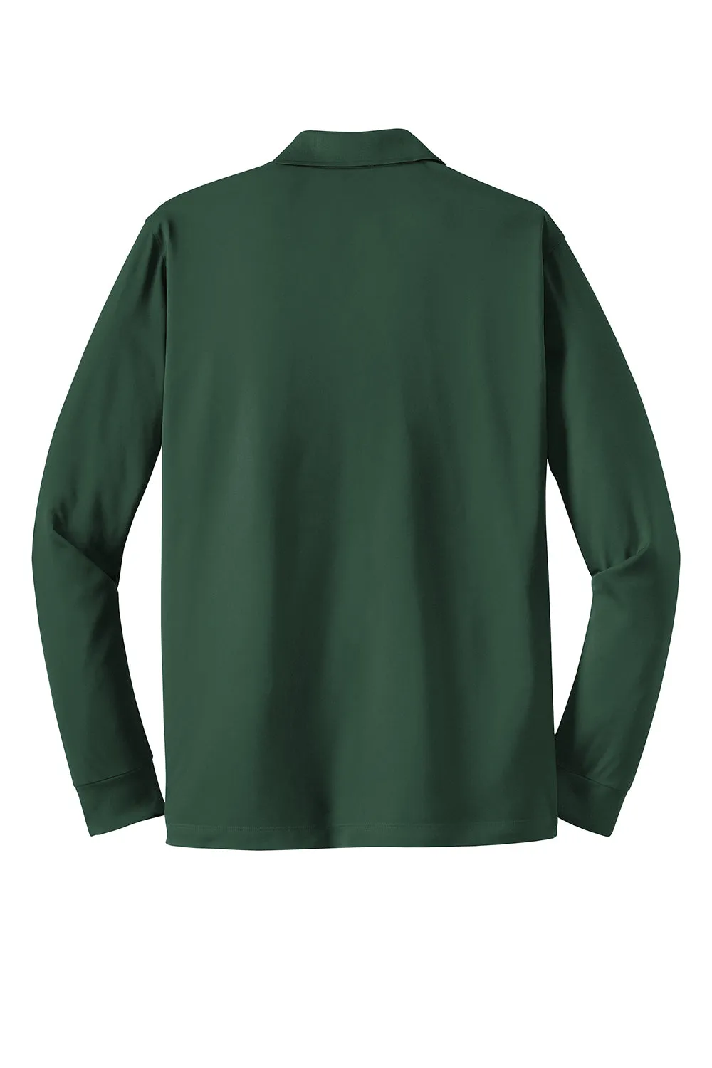 Polo Sport-Wick à manches longues pour homme évacuant l'humidité Sport-Tek - Vert forêt