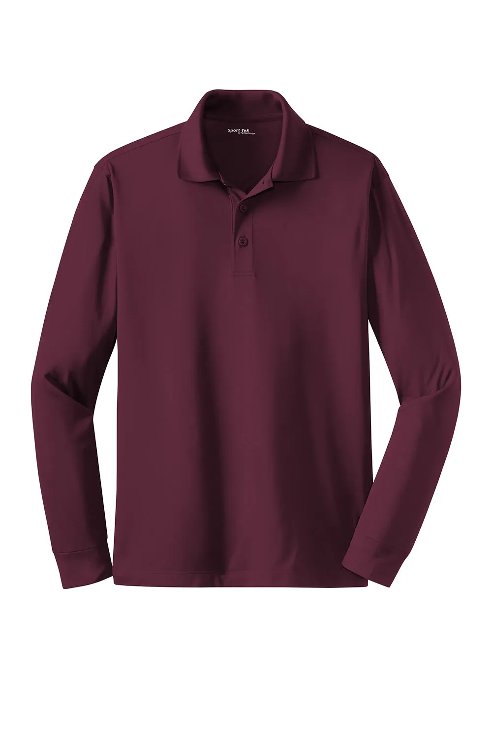 Polo Sport-Wick à manches longues pour homme évacuant l'humidité Sport-Tek - Marron