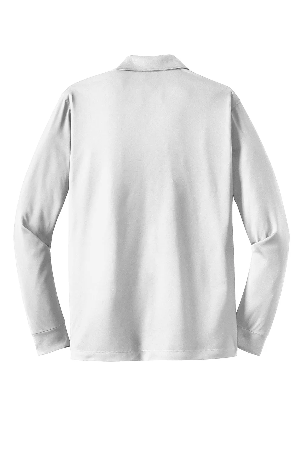 Polo Sport-Wick à manches longues pour homme - Blanc
