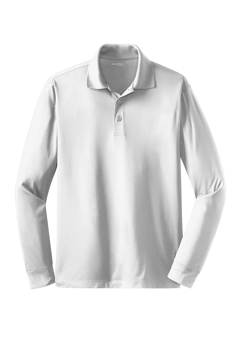 Polo Sport-Wick à manches longues pour homme - Blanc