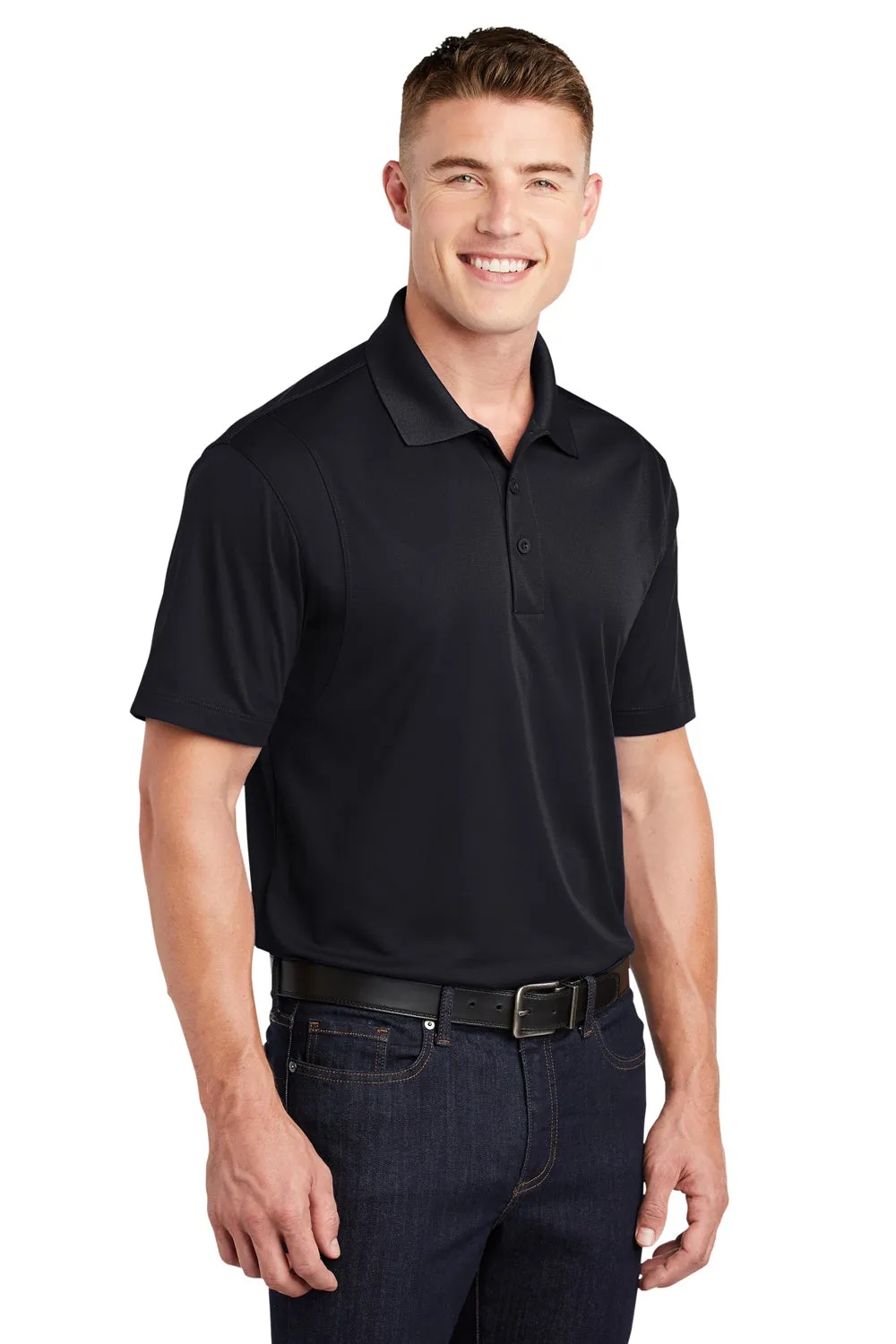 Polo Sport-Wick à manches courtes pour homme évacuant l'humidité Sport-Tek - Noir